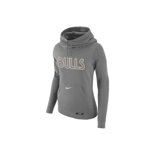 Nike x NBA Chicago Bulls Клуб Городской Edition Толстовка Женская Темно-стальной серый