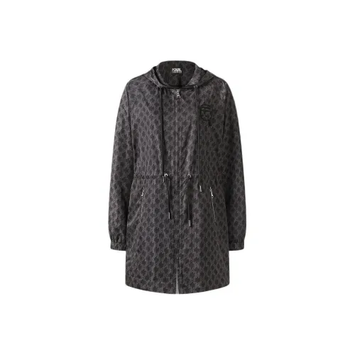 Karl Lagerfeld FW23 Тренчкот Женский Черный