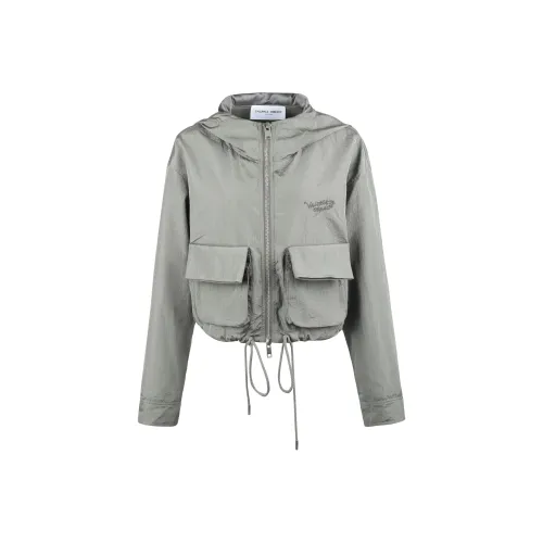 Valeria Obbaco Cropped Coat Women's Gray Валерия Оббако Укороченное Пальто Женское Серое