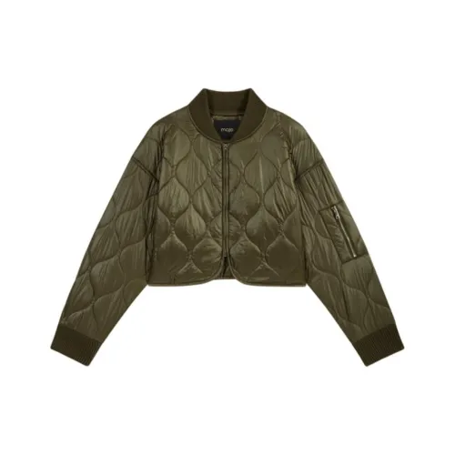 Maje Хлопковый пуховик женский хаки