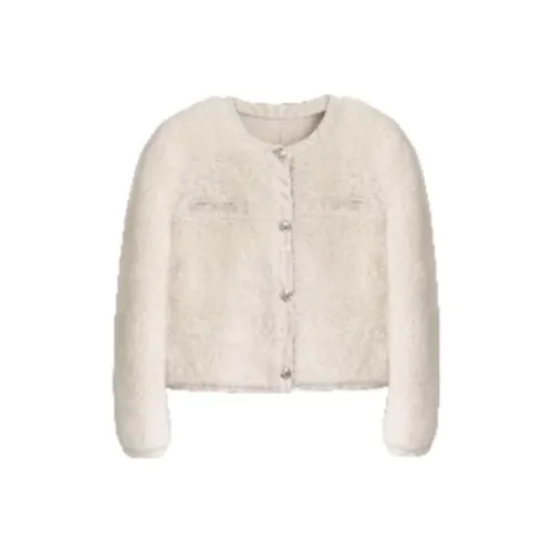 Coco Limited Вельвет Feel Пальто Женское Экрю