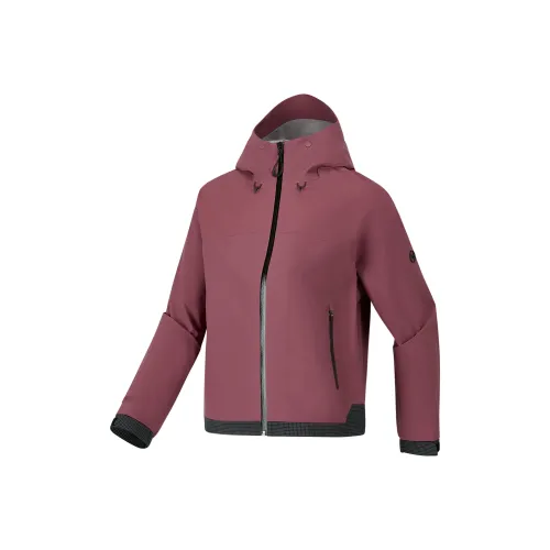 Skechers Поход Водонепроницаемый Ветрозащитный And Дождезащитный Ветровка Женские Сливовый