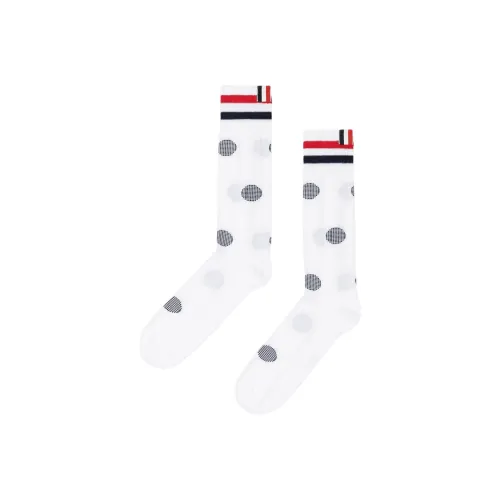 THOM BROWNE 1 шт Белые Женские Колено высокие Носки