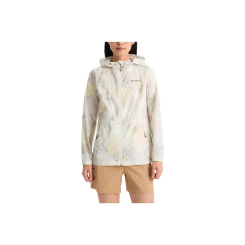 Коллаборация Columbia City Outdoor Collection Водонепроницаемая одежда с защитой от ультрафиолета Женская Экрю
