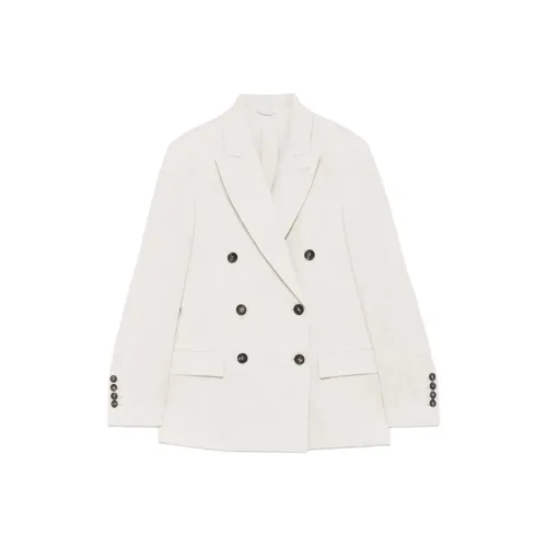 BRUNELLO CUCINELLI Бизнес-костюм женский светлый бежевый