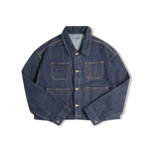 MADEN Denim Jacket Women's Dark Blue