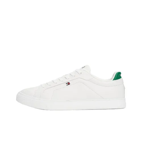 Tommy Hilfiger Slip-resistant Abrasion-resistant Low Top Skateboard Shoes Men's White Томми Хилфигер Противоскользящие Устойчивые к истиранию Низкие Кроссовки для скейтбординга Мужские Белые