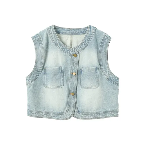 3COLOUR Denim Jacket Women's Sky Blue