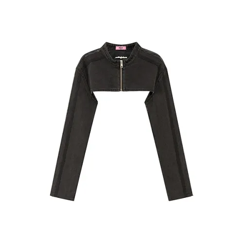 CHUU Черное женское короткое пальто