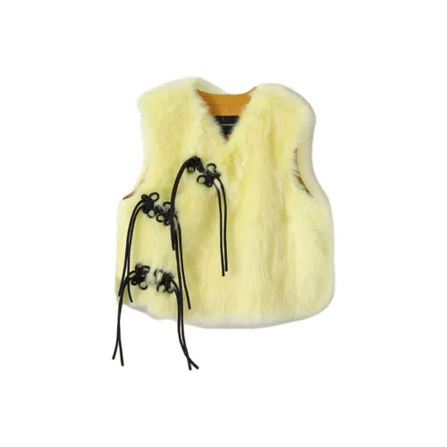MINNANHUI Желтые Женские Жилеты