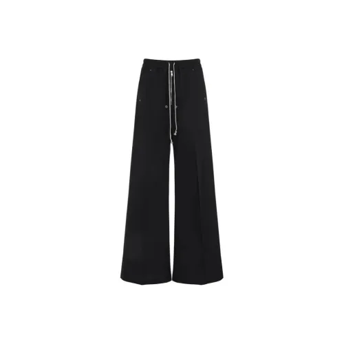 Moncler x RICK OWENS совместные повседневные брюки Женские Черные