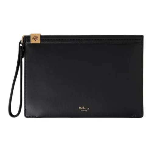 Mulberry Телячья кожа Клатч Средний Мужской Черный