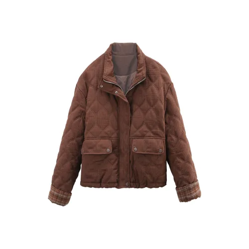 A paradise for awakening Пуховая куртка Женская Кофейная