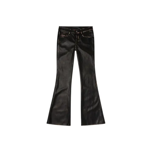 DIESEL Черные Женские Повседневные Брюки