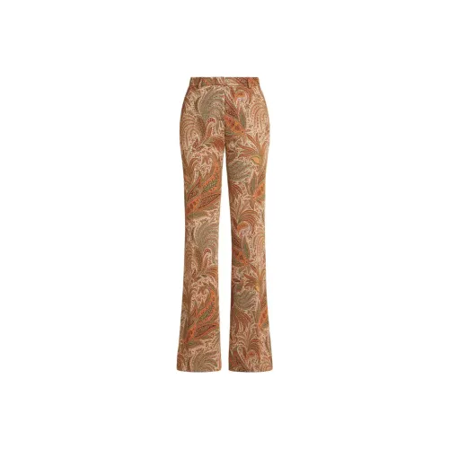 ETRO Апельсин Женские Повседневные Брюки
