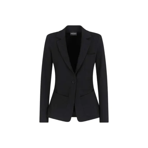 EMPORIO ARMANI SS25 Бизнес-костюм Куртка Женская Черная