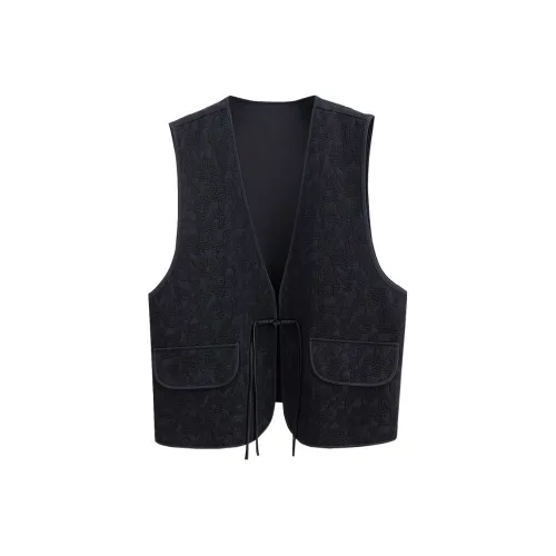 Cypress House Жилет Женские Черный