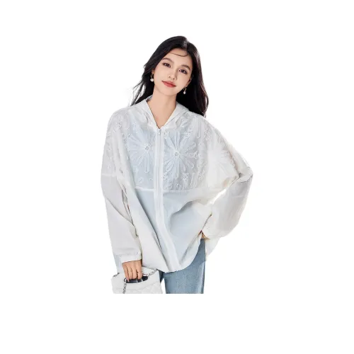 Love Elaine Весенний Осенний Тренчкот Свободного кроя Женский Белый