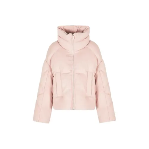ARMANI EXCHANGEAE Хлопковый пуховик женский розовый