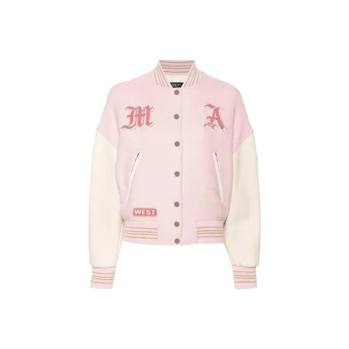 AMIRI FW24 Кожа Куртка Женская Bubble Gum Розовый