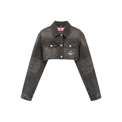 CHUU Denim Jacket Women's Black