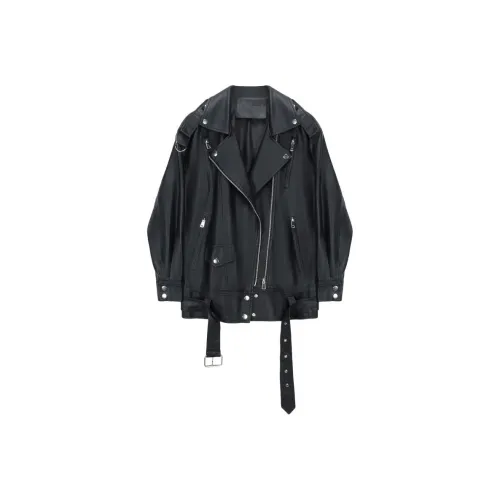 COMBO Кожа Куртка Женская Черная