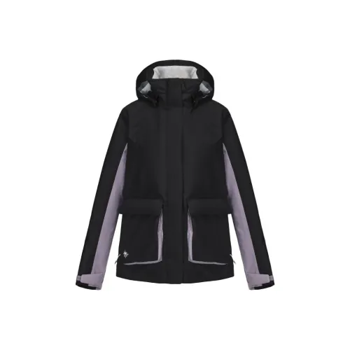 DECATHLON Графитно-черный/Дымчато-лиловый Женские Ветровки