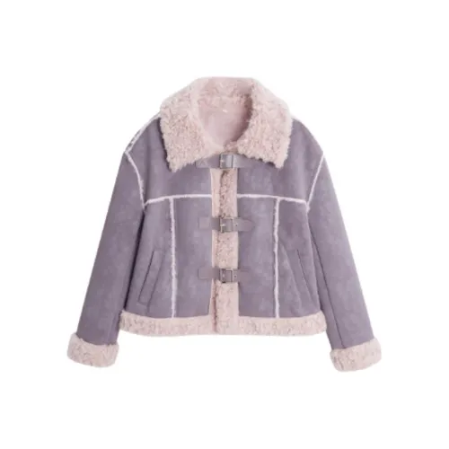 Love To Serve Velvet Feel Куртка Женская Фиолетовая