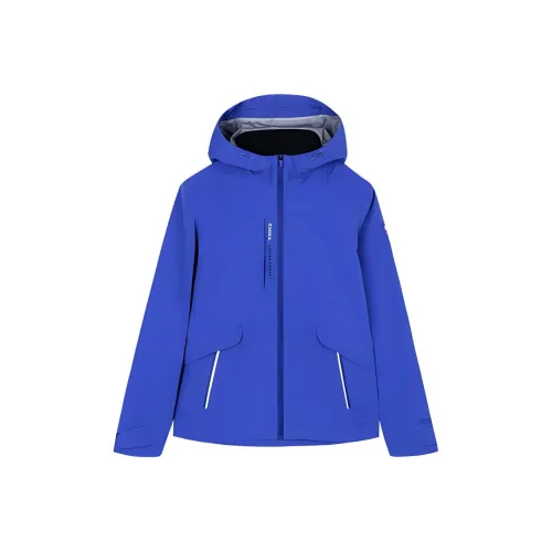 ANTA Variety Тренировки Коллекция Водонепроницаемый Ветрозащитный And Дышащий Ветровка Женские Внимание-Привлекающий Синий