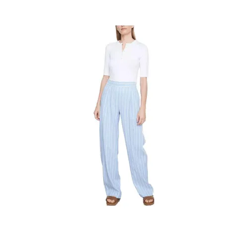 VINCE Синие Женские Повседневные Брюки