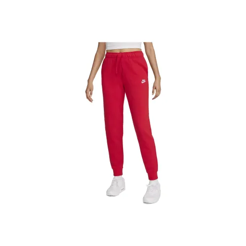 NIKE Red Женские Повседневные Брюки
