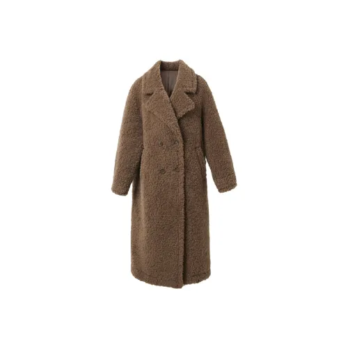 3COLOUR Фундуковый Коричневый Женские Меховые изделия