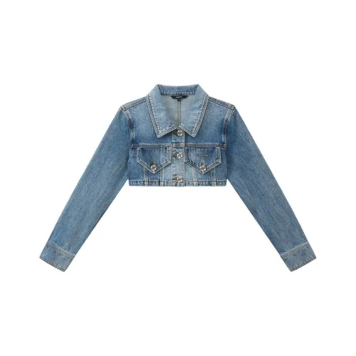 BEBE Denim Jacket Женская Джинсовая Синяя