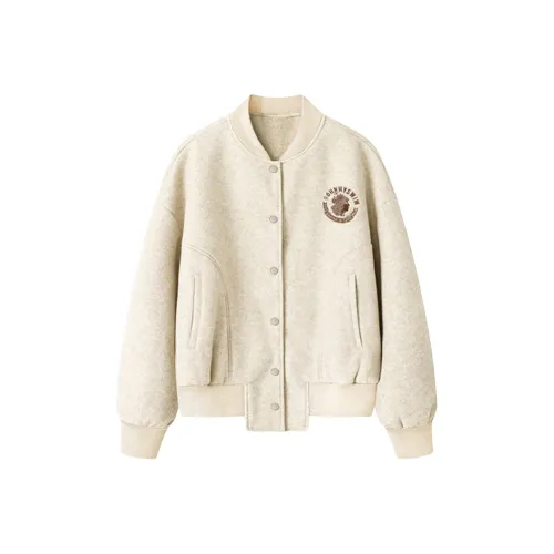 PAZZO Однотонный укороченный шерстяной бейсбольный жакет женский