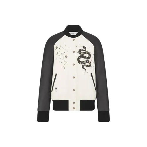 DIOR Кожа Куртка Женская Черная