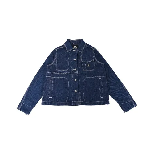 Конверс Denim Куртка Женская Синяя