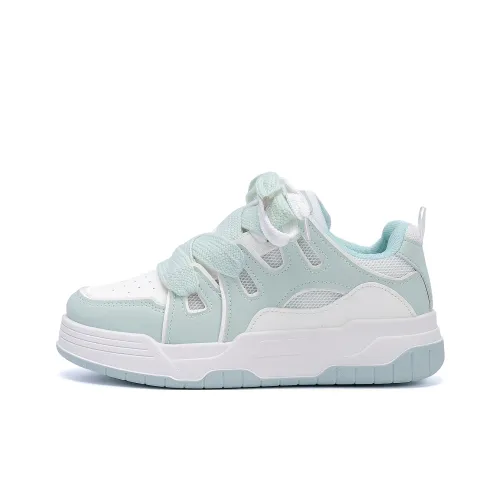 HUANQIU Устойчивые к истиранию Дышащие Увеличивающие Высоту Низкие Кроссовки для Скейтбординга Женские Аква