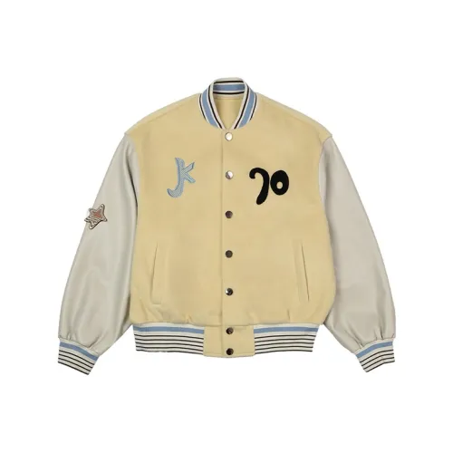 JIKOO Бейсбольная куртка Женская Желтая