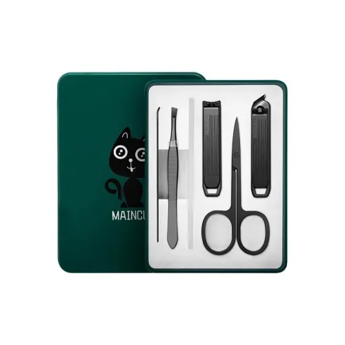 ZHENGXIAOCHU Черный Котенок Набор для ухода за ногтями из нержавеющей стали 5 предметов