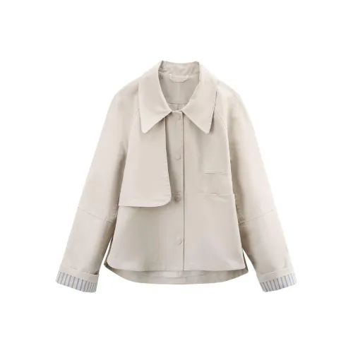 A paradise for awakening Тренчкот Женский Бежевый