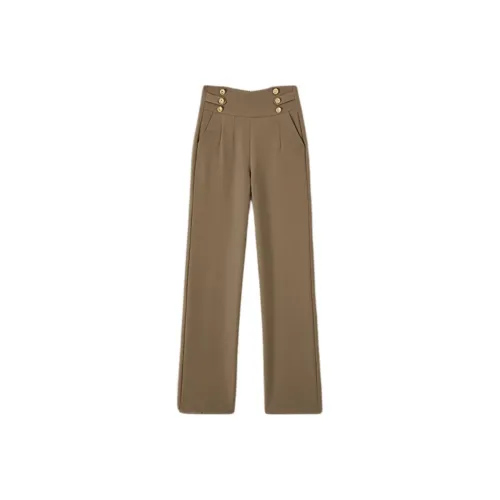 Mo Han Yi Mei Повседневные брюки Женские Хаки