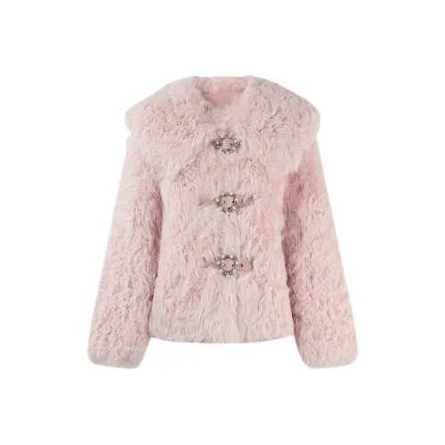 Cocoon Телесно-розовый Женские меховые изделия