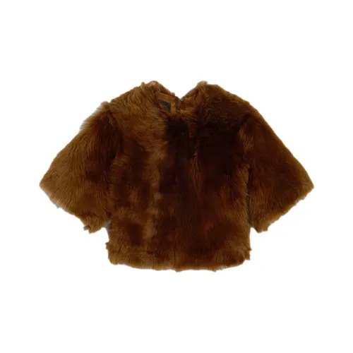 AMIPARIS Кожа Куртка Женская Коричневая