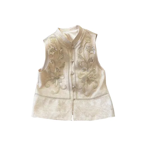 SYEEE WITH U Жилет Женские Абрикос