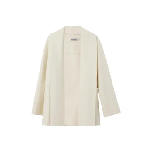 RIZ OUZH Пальто Женское Элегантное Белое