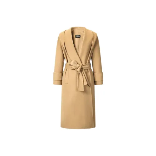 Karl Lagerfeld Пальто Женское CAMEL