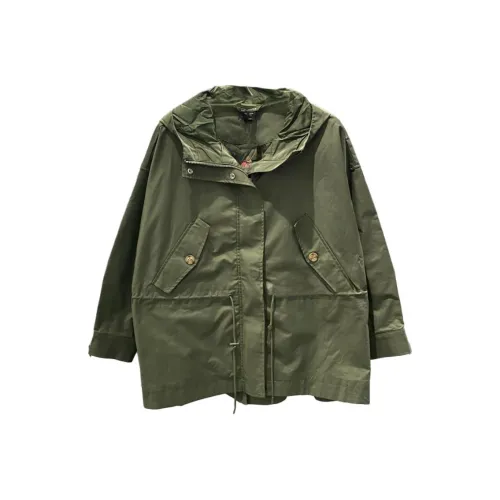 New Balance совместный бренд Тренчкот женский армейский зеленый