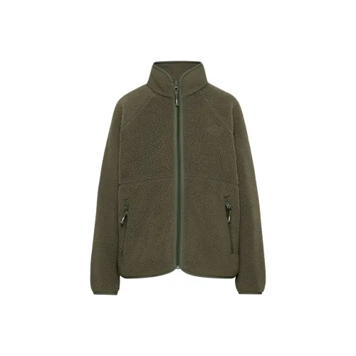 ARITZIA TNA Polartec® Термический Pro® Mockneck Укороченный Zip Up Бархат Feel Пальто Женское Темно-оливковый Темно-оливковый