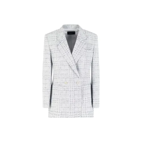 EMPORIO ARMANI Бизнес-костюм Пальто Женское Светло-серое