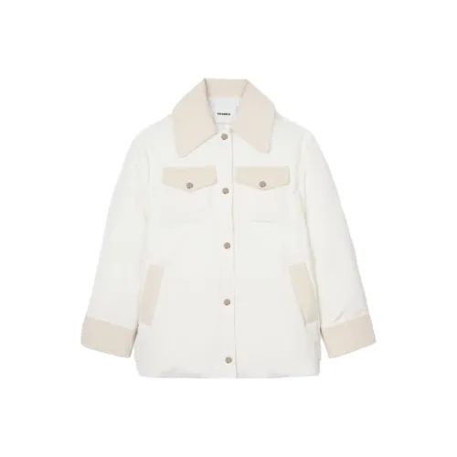 Sandro Пуховая куртка Женская Белая